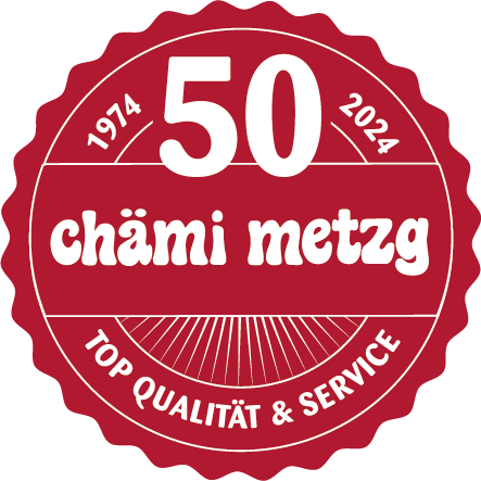 Chaemimetzg Logo Jubiläum